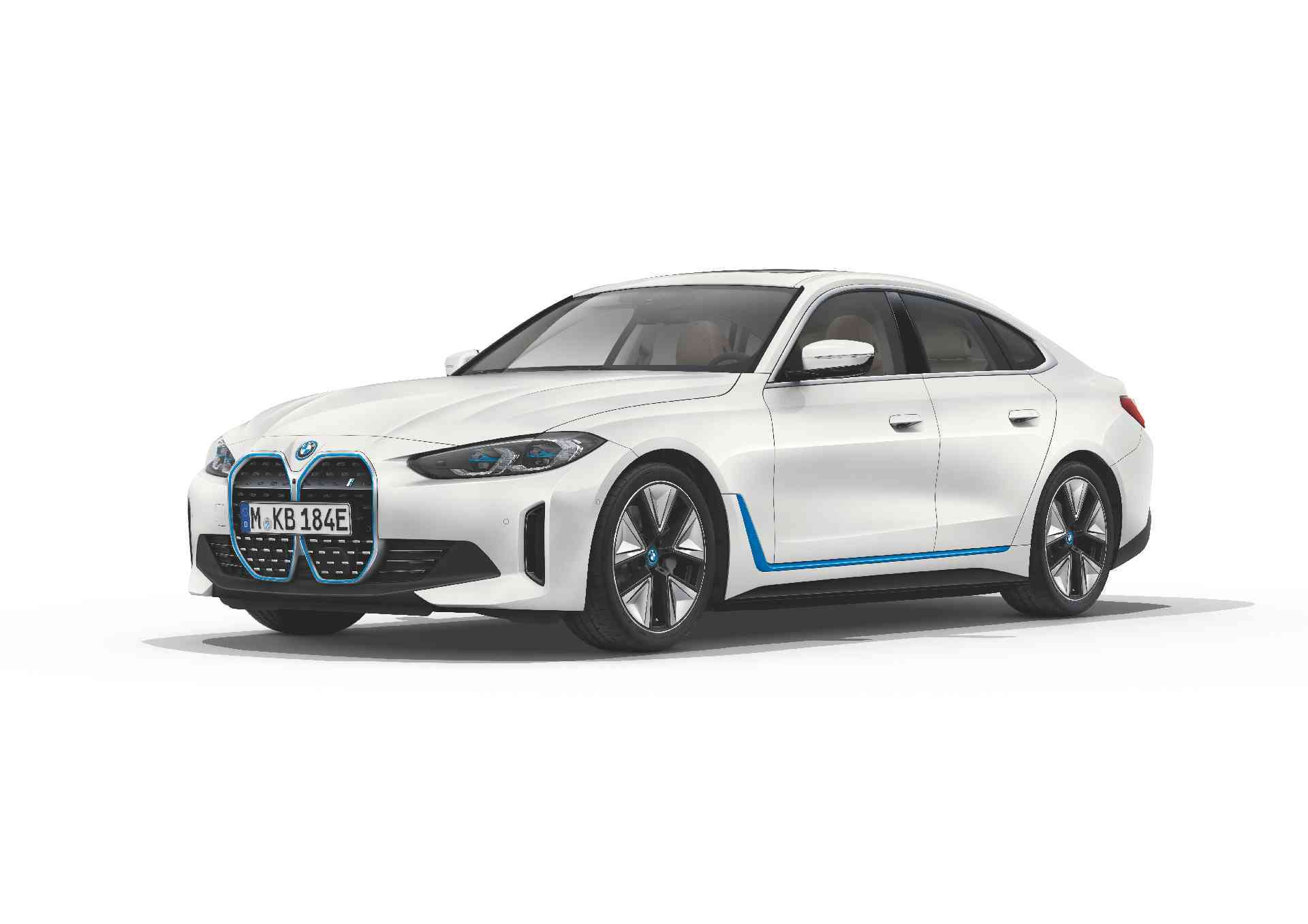 BMW i4 eDrive40 in der Farbe weiss