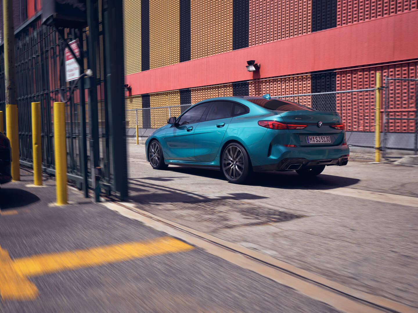 bmw 2er grancoupe blue metallic gesamtansicht