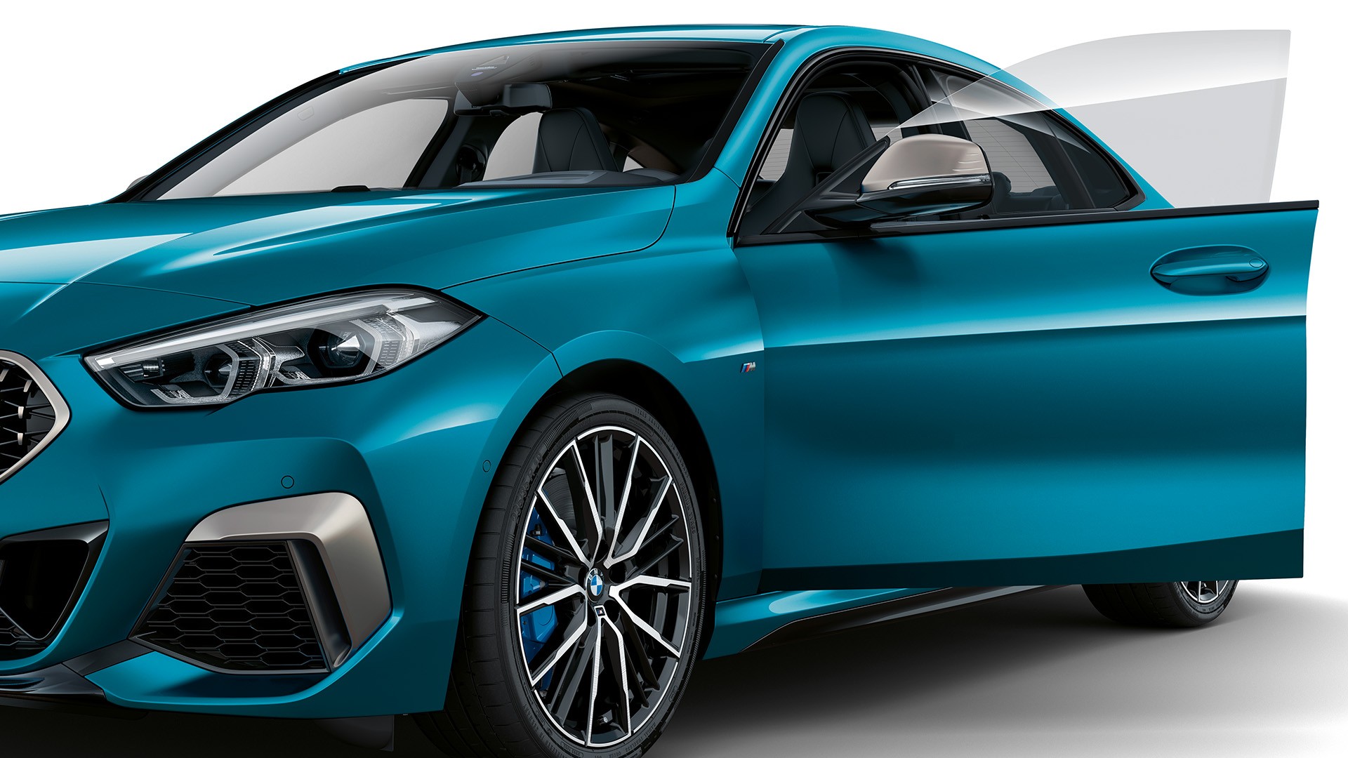 BMW 2er Gran Coupé Blau Tür Rahmenlos