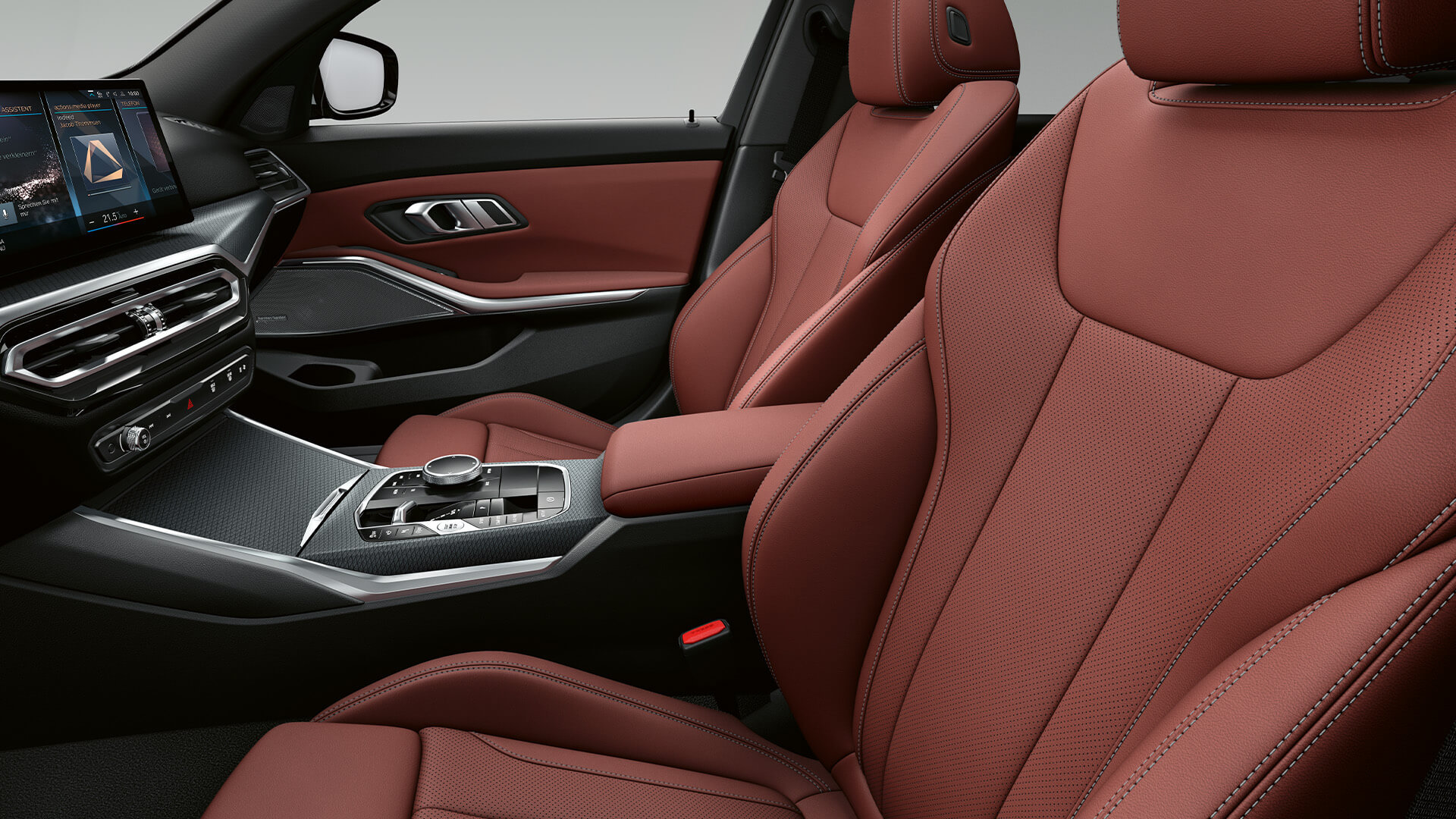 BMW 3er Limousine Innenraum Sitze Rot